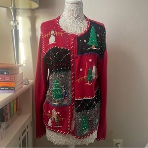 Urban outfitters vintage holiday cardigan size L